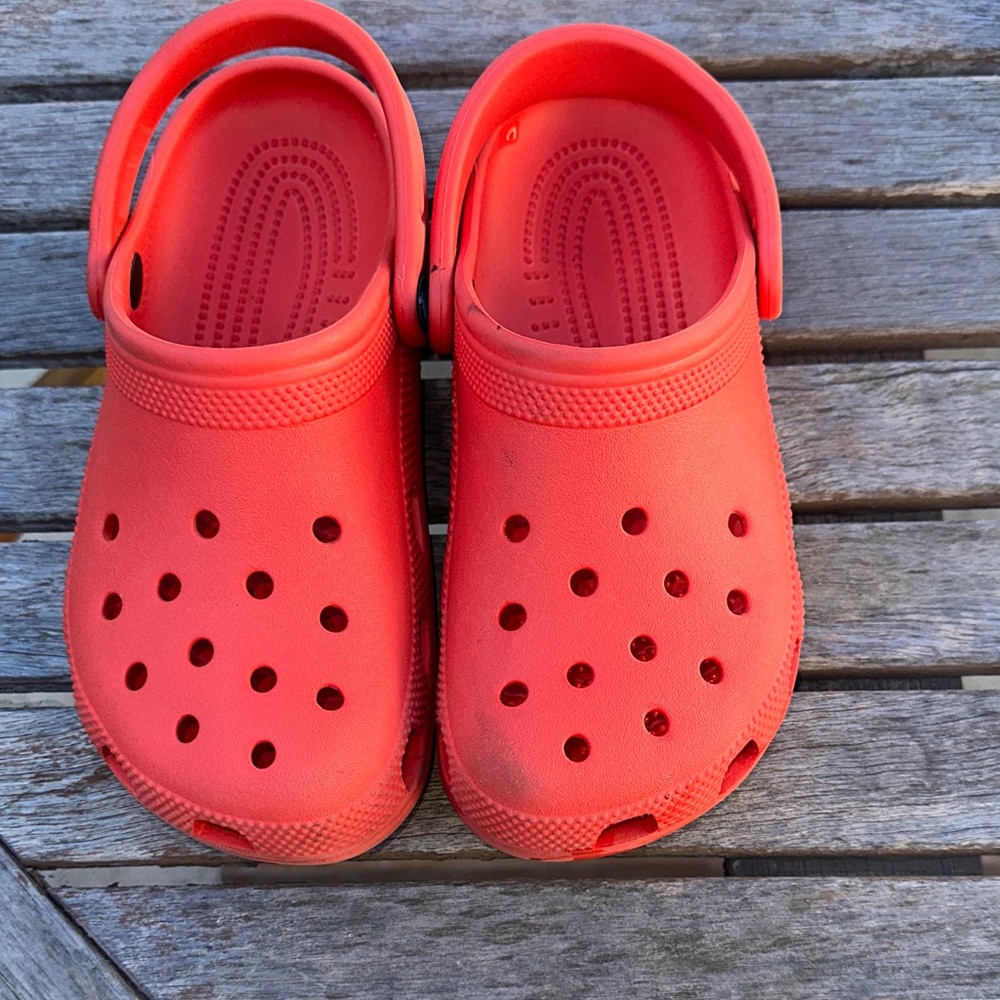 Red Crocs- used